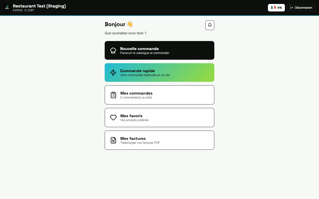 Uply — Plateforme de réapprovisionnement pour restaurants